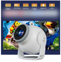 Mini projecteur portable 4K, écran de cinéma maison, vidéo LCD, projecteurs intelligents portables Android