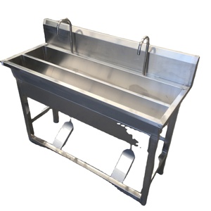 Nouvel évier double nettoyé à la main pour la maison, les restaurants, les hôtels, les fermes pour la désinfection dans les ateliers alimentaires, le processus <span class=keywords><strong>de</strong></span> <span class=keywords><strong>nettoyage</strong></span> à l'eau froide - Product Image 5