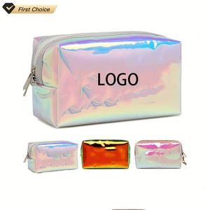 Bolsa de Maquillaje de PVC Láser de Gran Capacidad, Estilo Nuevo, Precio al por Mayor, Bolsa de Viaje Impermeable - Product Image 1