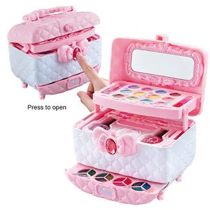 Hot Selling Kinderen Cosmetische Make-Up Met Nagellak Beauty Speelgoed Make-Up Set Kids Box Kinderen Make-Up Set