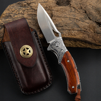 M390 Poeder Staal Edc Mes Outdoor Draagbare Hoge Hardheid Handgemaakte Fruit Messen Camping Folding Pocket Mes Met Schede