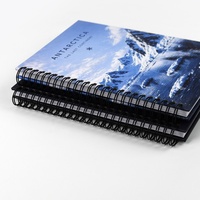Carnet personnalisé A4/A5 à spirale, couverture en papier d'art, papier offset, pour bureau et école, impression OEM sur mesure, vente en gros usine