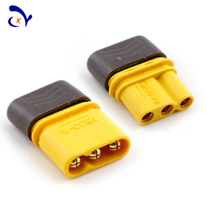 ขั้วต่อ Amass Original MR30 แบบ 3 ขา 15A-30A กระแสสูง ชุบทอง ปลั๊กตัวผู้ตัวเมีย พร้อมปลอก สำหรับมอเตอร์ไร้แปรงถ่านและ ESC - Product Image 2