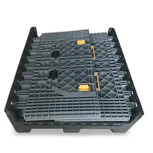 Công Suất Cao Nhiệm Vụ Nặng Nề Gấp <span class=keywords><strong>Pallet</strong></span> Hộp <span class=keywords><strong>Pallet</strong></span> <span class=keywords><strong>Container</strong></span> Lớn Đóng Mở Hộp <span class=keywords><strong>Pallet</strong></span> Với Nắp - Product Image 4