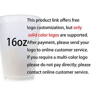 Vasos Desechables de Plástico PP Esmerilado de 16 oz con Logotipo Personalizado Gratuito, Vasos Transparentes para Fiestas y Bodas - Product Image 2