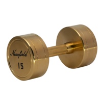 2.5-50kg haltères en acier chromé de qualité commerciale or titane galvanisé ensemble pour la maison Gym Fitness Pilates musculation