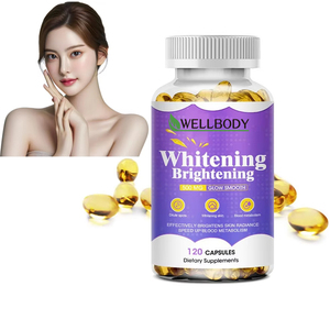 Wellbody 100% Natural <strong>L</strong>-<strong>Glutathione</strong> <strong>Softgels</strong> Custom Logo Factory Supply for Skin Whitening Brightening Healthcare Supplement - Product Image 1