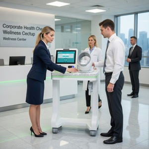 Kiosque de santé multifonctionnel Huasheng Medical HS-GQ03 : Évaluation pré-emploi par IA, surveillance de la santé, dépistage d'alcool et analyse de la composition corporelle en libre-service - Product Image 3