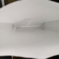 Sacs poubelles jetables en kraft blanc de qualité alimentaire, anti-poussière et thermoscellables, à fond conique, pour l'aviation et la restauration