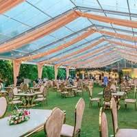 Carpa Grande Impermeable para Bodas con Capacidad para 500 Personas, Estructura de Aluminio y Cubierta de PVC, Carpa para Recepciones al Aire Libre, Festivales o Banquetes