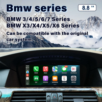 Radio para Auto Interactiva con Gestos Android de 8.8 Pulgadas, con Navegación GPS y Carplay, Compatible con BMW Serie 3, 4, 5, 6, 7, X3, X4, X5, X6, 2003-2017