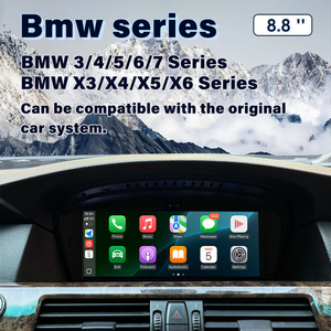 Autoradio interactif Android 8,8 pouces avec navigation GPS et Carplay pour <span class=keywords><strong>BMW</strong></span> Série 3, <span class=keywords><strong>4</strong></span>, 5, 6, 7, X3, X4, <span class=keywords><strong>X5</strong></span>, X6 (2003-2017) - Product Image 2