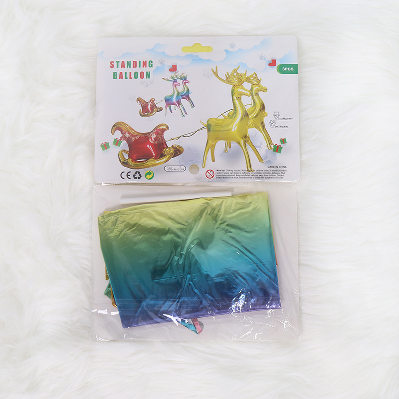 Colorful-2 deers+1sled (122*83)