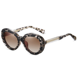 MS 81639 TR90 feminino redondo armação clip-on óculos de sol moda metal rosa moldura plástica lentes polarizadas com logotipo personalizado lente - Product Image 5