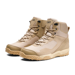 DF33 Outdoor camping Men Black Mesh Tactical <b>Boots</b> High Top Ankle Shoes All Seasons Waterproof Casual Outdoor Wear - Product Image 5