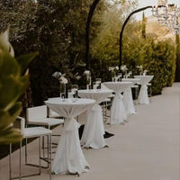 Bar d'extérieur de 30 pouces, rond en bois, réglable en hauteur, tables de banquet, de cocktail, table de bar de mariage pour événements et fêtes
