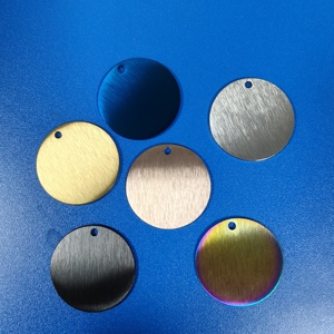 Étiquettes vierges personnalisables en acier inoxydable 304, gravables au laser, pour porte-clés, identification d'animaux, bagages, DIY, vente en gros - Product Image 3