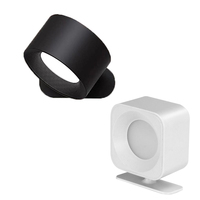 Lampe murale LED magnétique à rotation 360°, rechargeable par USB, à intensité variable par toucher, pour lecture, chambre à coucher