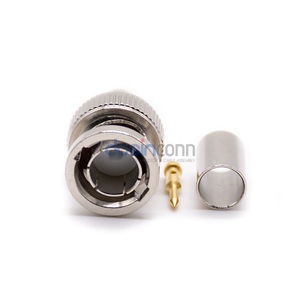 Rg57 BNC Male <strong>Connector</strong> BNC Rg59 <strong>Connector</strong> Cranberry Machine Solder Crimp Type - Product Image 3