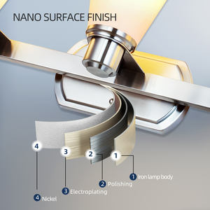 Modern Stainless Steel E26 LED <b>Wall</b> Lamp Waterproof IP44 Contemporary Home <b>Lighting</b> for Living Room - Product Image 5