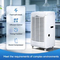 Déshumidificateur commercial et industriel portable Deye DY-690EB 90L avec contrôle Wi-Fi intelligent pour sous-sol