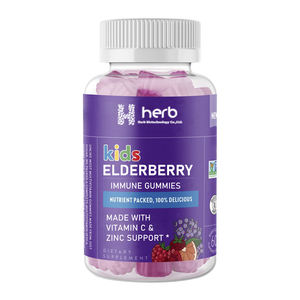 Oem Organic Elderberry Gummy Candy Vitamins with Natural Fruit Flavors for Kid Health - Product Image 1