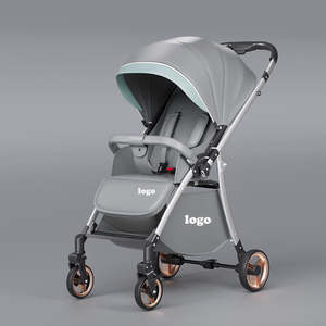 รถเข็นเด็กน้ำหนักเบาแบบพับได้รถเข็นเด็กสองทางสำหรับภูมิประเทศภูมิประเทศที่สูง - Product Image 3