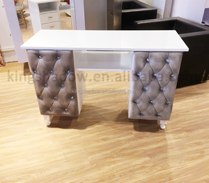 Table de manucure moderne en bois pour salons de beauté avec certification CE/ETL et garantie d'un an - Product Image 5