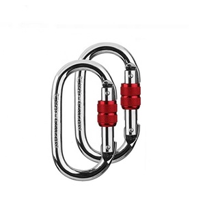 <span class=keywords><strong>Moschettone</strong></span> in <span class=keywords><strong>acciaio</strong></span> legato per arrampicata ad alta resistenza 2500kgs finitura semplice - Product Image 3