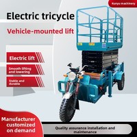 Plateforme élévatrice à ciseaux hydraulique à trois roues Berui SJYC10, capacité 300 kg, hauteur de levage 10 m, plateau 2,06 x 1 m, poids propre 1800 kg, Nouveau