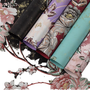Custom Floral Pattern Art <b>Paper</b> <b>Roll</b> 100GSM Waterproof Coated Double Side Virgin Pulp Craft Gift Packaging <b>Paper</b> - Product Image 1