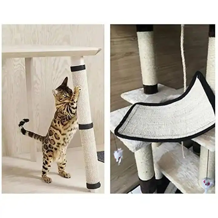 Abnehmbarer umweltfreundlicher natürlicher Sisal-Sofa-Schild Möbel Katze Anti-Rass-Matte Kratzer-Pad