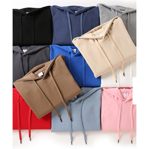 Wash Black Hoodie Men Knitted Fabric Digital Printing Pullover With Pocket - Product Image 2