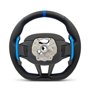 Volante Deportivo LCI de Cuero con Botones Azules M1 M2 para <span class=keywords><strong>BMW</strong></span> X5 G05 X6 G06 G20 G22 G30 M2 G87 M3 G80 M4 G82 G42 M5 F90 F97 M340i - Product Image 2