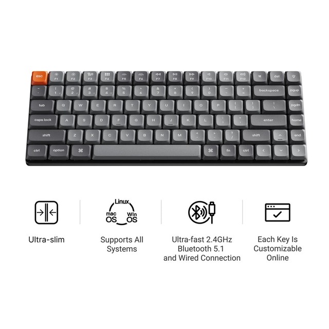 Original Keychron K3 Max 2025 New Mechanical Keyboard Wireless Ultra-Slim for Gamer Office Multi-System Adaptation