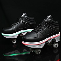 Chaussures à roulettes unisexe à quatre roues escamotables, livraison directe d'usine, pour le sport urbain et le skate