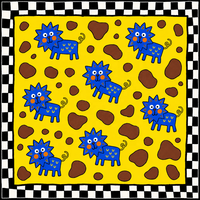 Tuiles de Mahjong Américain 160 pièces en Acrylique Gravé Thème Star-Hugger, Motifs Peints en Bleu, Tuiles de Mahjong Authentiques et Autorisées