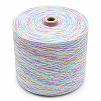 Fil fantaisie en chanvre glacé teint en masse de haute qualité, à torsion élevée et double torsion, pour le tricot et le crochet de pulls d'été (vente en gros)
