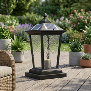 Outdoor IP65 Waterproof Aluminum Modern Fence <b>Pillar</b> Lamp Solar LED Gate <b>Light</b> Adjustable Color Temperature Garden Decoration - Product Image 6