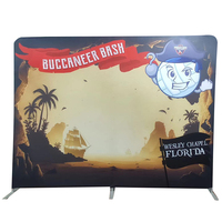 8x8ft exposition salon Stand Tension tissu scène personnalisé toile de fond graphique Mural stand de présentation à vendre
