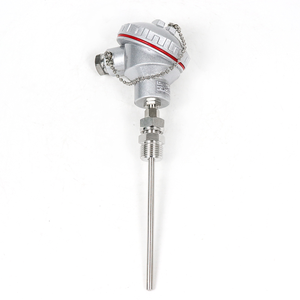 Probe Sensor Suhu PT100 Panjang 150mm Rentang 0-600C Ulir 1/2 Termokopel - Product Image 5
