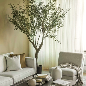 Olive artificielle avec Fruits éclatants et feuilles épaisses pour décoration d'hôtel et cérémonie - Product Image 2