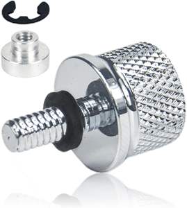 Kit de Pernos para Asiento de Motocicleta de Acero Inoxidable, Kit de Tuercas para Guardabarros con Rosca de 1/4-20 para Harley Davidson 1996-2024, Plateado - Product Image 6