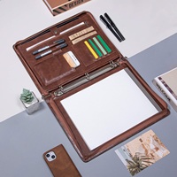 Porte-documents en cuir personnalisé professionnel, organiseur de documents personnalisé pour la satisfaction des clients, cadeaux d'entreprise