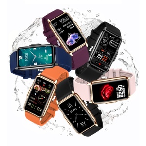 <span class=keywords><strong>Montre</strong></span> connectée H80 avec surveillance de la fréquence cardiaque, de la pression artérielle, de l'oxygène dans le sang, cadran personnalisable, <span class=keywords><strong>bracelet</strong></span> en acier, notifications, étanche, <span class=keywords><strong>bracelet</strong></span> intelligent - Product Image 5