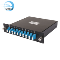 HYCOME fabrika kaynağı 16 kanal LGX kutusu Fiber optik alıcı/verici dubleks LC/UPC UPC nm-1650nm Fiber optik raf CWDM MUX + DEMUX