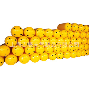 Boya cilíndrica inflable amarilla para advertencia flotante en el agua, modelo de promoción para eventos al aire libre, bomba de aire manual impermeable - Product Image 3