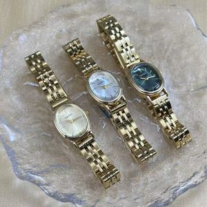 NAIDU -01 piccolo orologio Vintage da <span class=keywords><strong>donna</strong></span> in oro al quarzo - Product Image 1