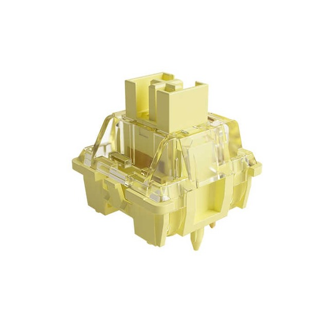Akko V3 Pro Cream Yellow Switch 5 Pin 50gf Linear Switch with Dustproof Stem Blue Switches with MX Mechanical Keyboard (45 Pcs)