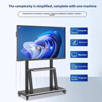 Tableau blanc interactif intelligent LCD tout-en-un 85 pouces 4K 120Hz, 20 points tactiles pour tablette de conférence multimédia